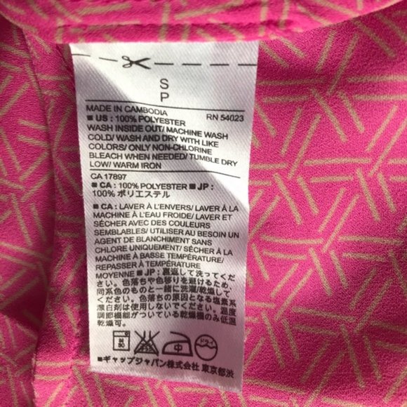 Banana Republic Chic pink sleeveless blouse - Picture 5 of 8